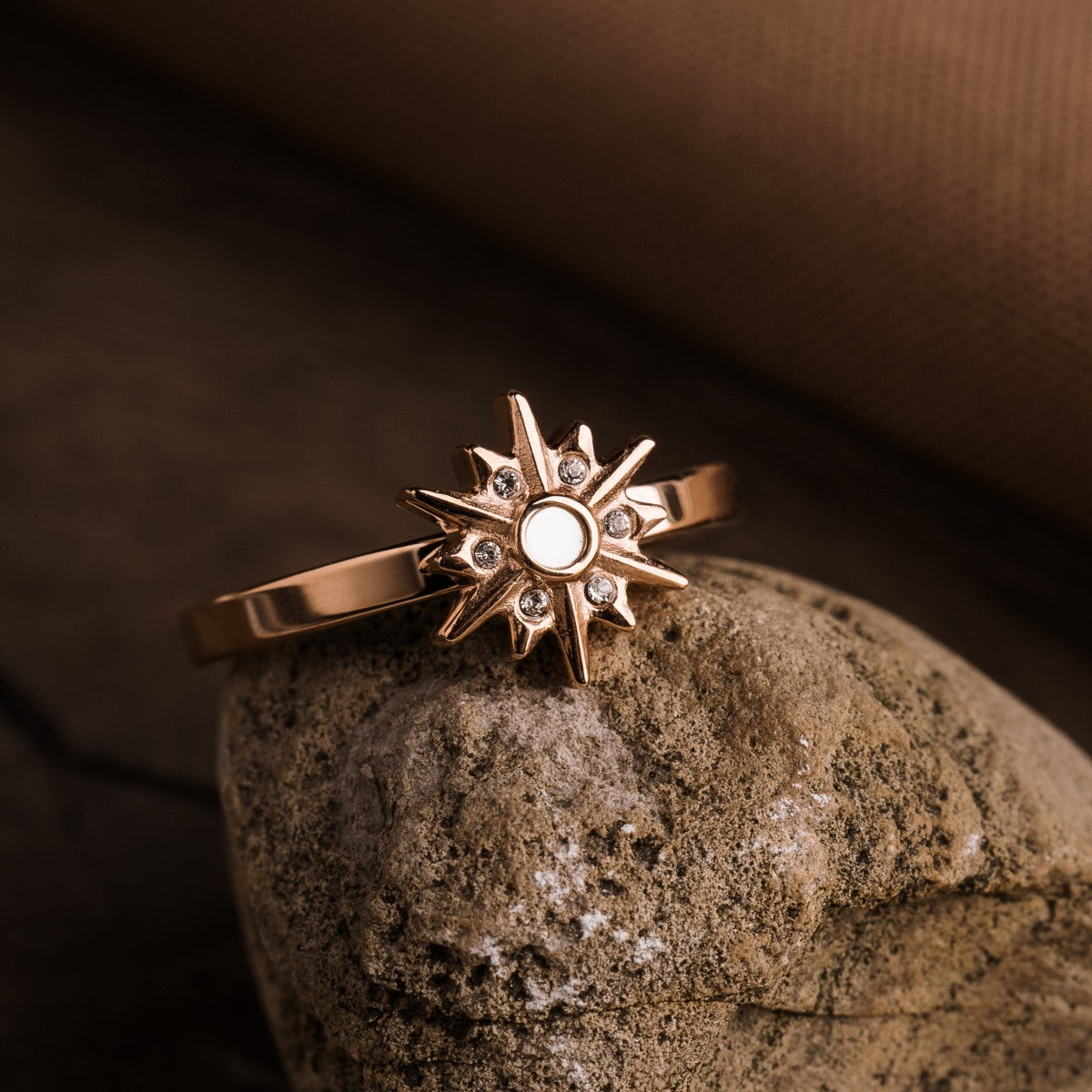 Asterisk Ring (Perlmutt/Rosé)