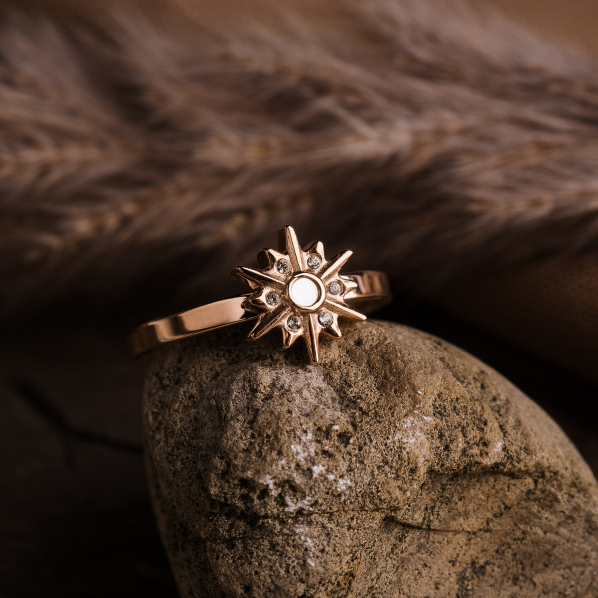 Asterisk Ring (Perlmutt/Rosé)