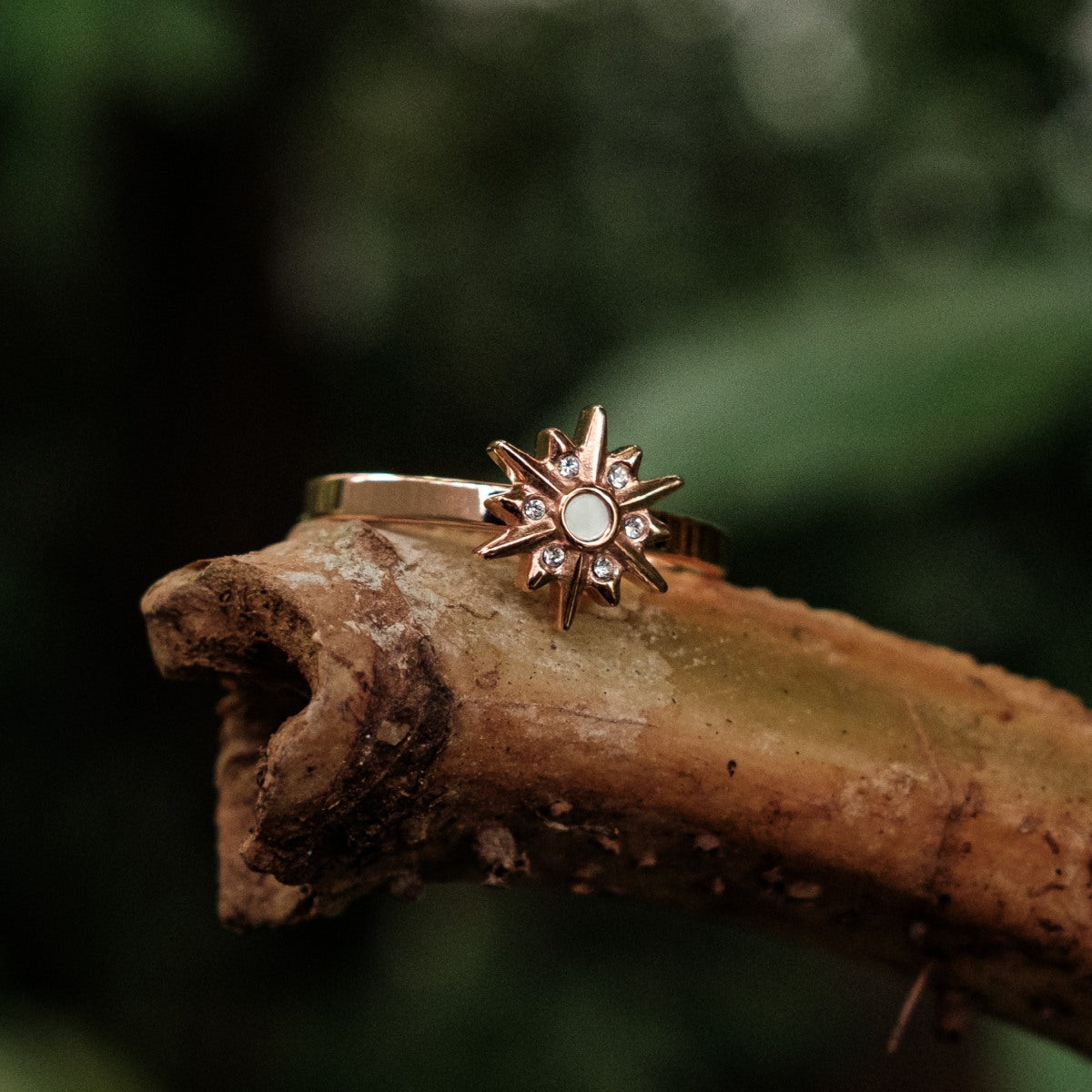Asterisk Ring (Perlmutt/Rosé)