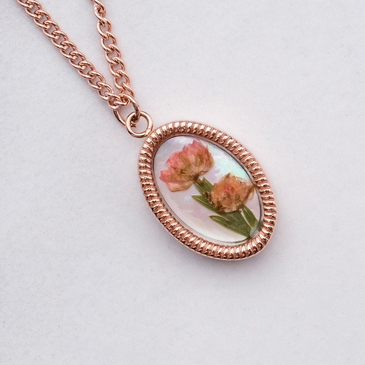 Naszyjnik Wildflower (kwiat/rosé)