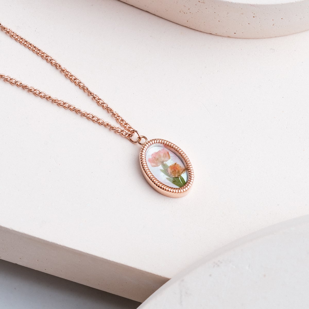 Collier Wildflower (fleur/or rose)