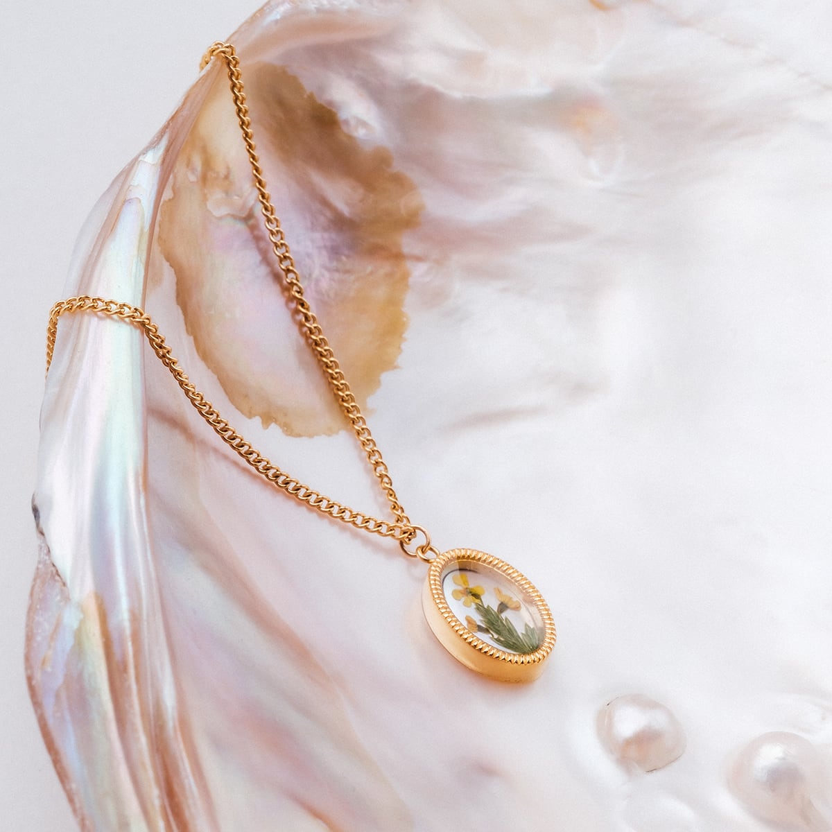 Wildflower Halskette (Blume/Gold)