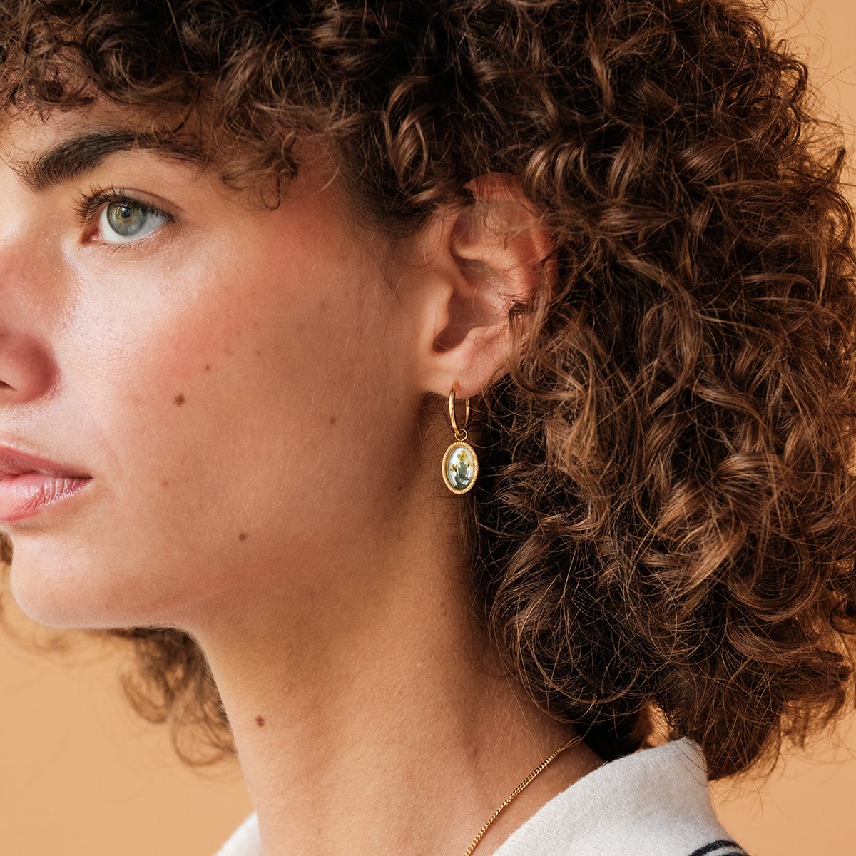 Boucles d'oreilles Wildflower (fleur/or)