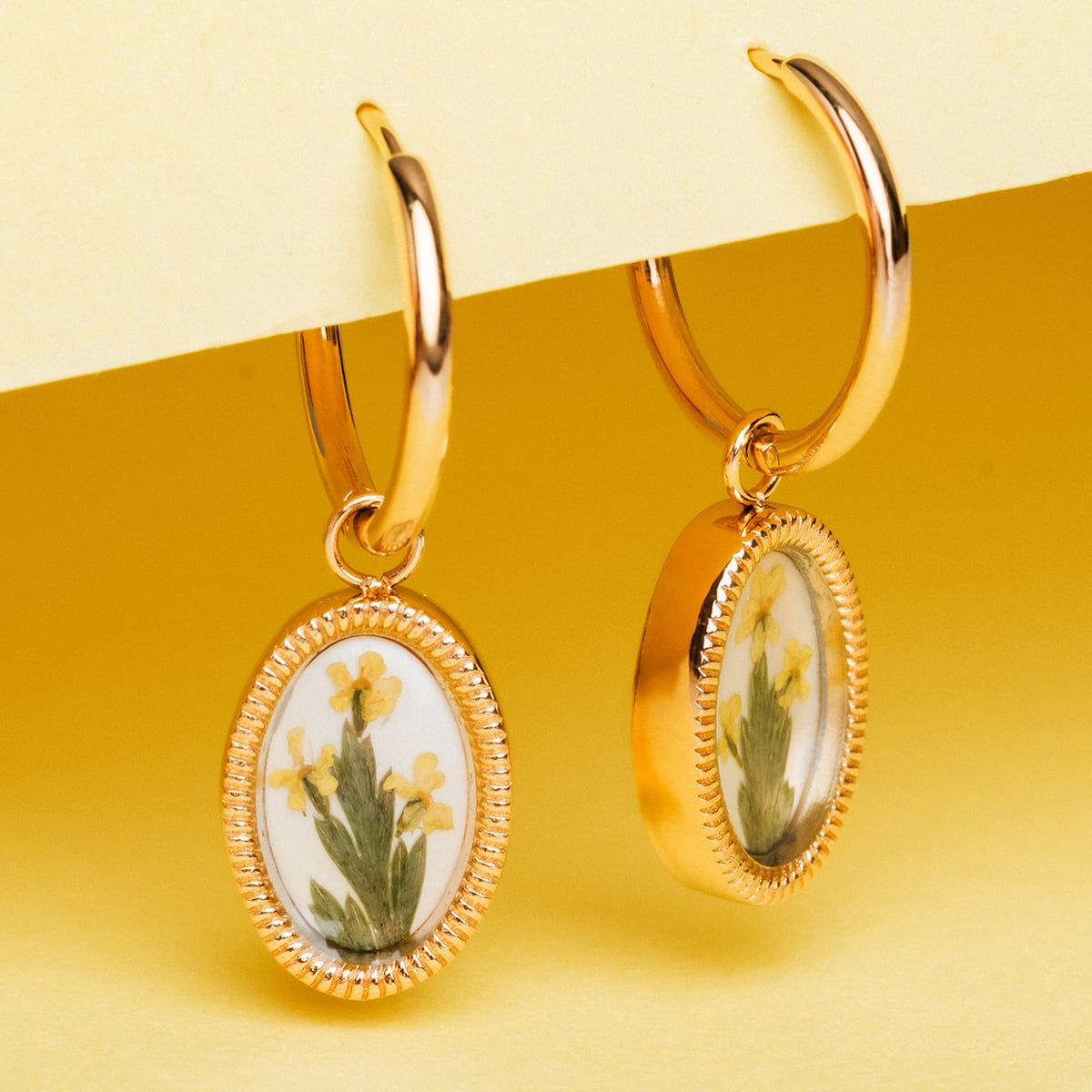 Boucles d'oreilles Wildflower (fleur/or)