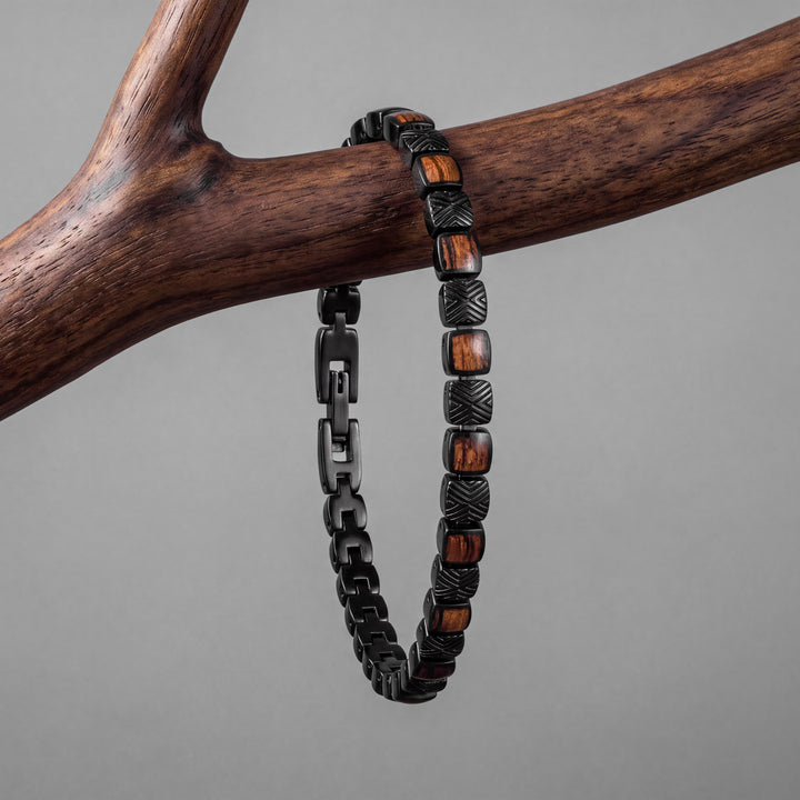 Peppered Strap (Zebrawood/Black)