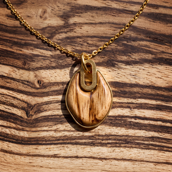 Truecolors Necklace (Zebrawood/Gold)