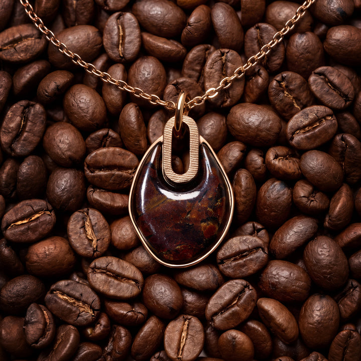 Truecolors Necklace (Coffee/rose gold)