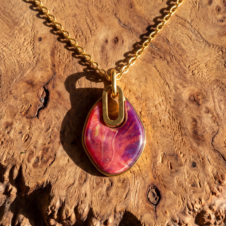 Truecolors Necklace (Burr Walnut/Gold)