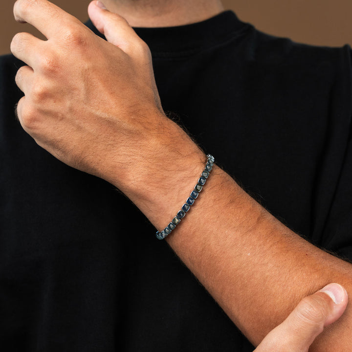 Peppered Strap (Labradorit/Silver)