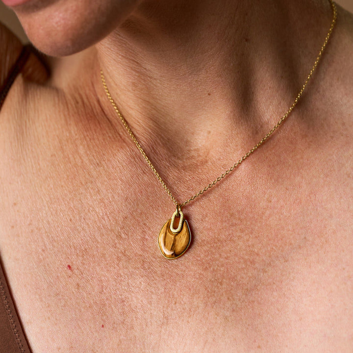Truecolors Necklace (Zebrawood/Gold)