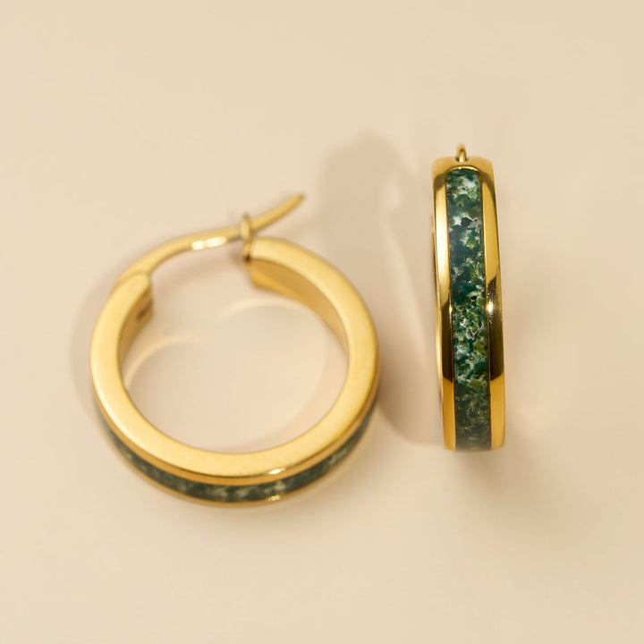 Homecoming Ohrringe (Achat/Gold) 3
