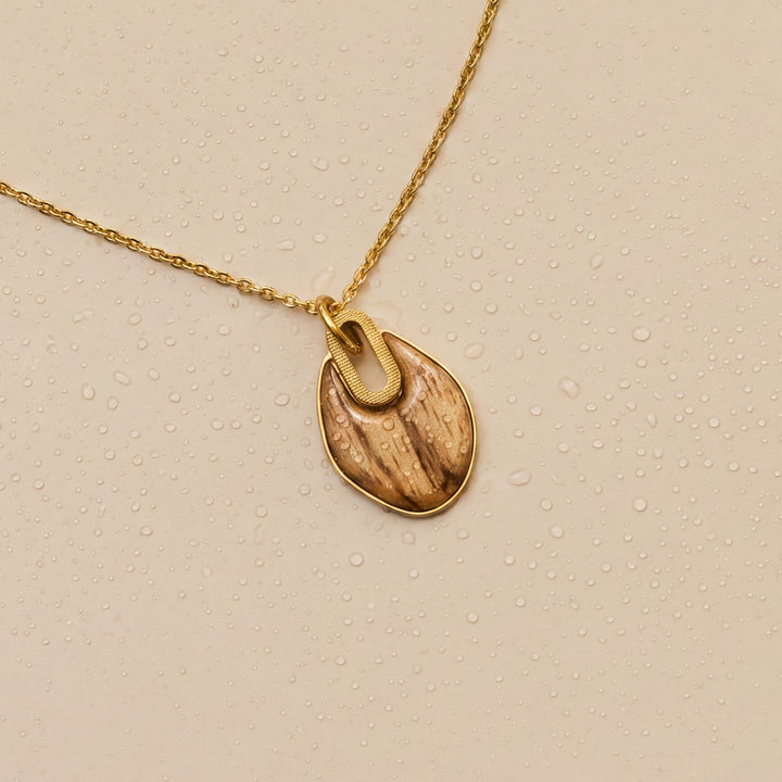 Truecolors Necklace (Zebrawood/Gold)