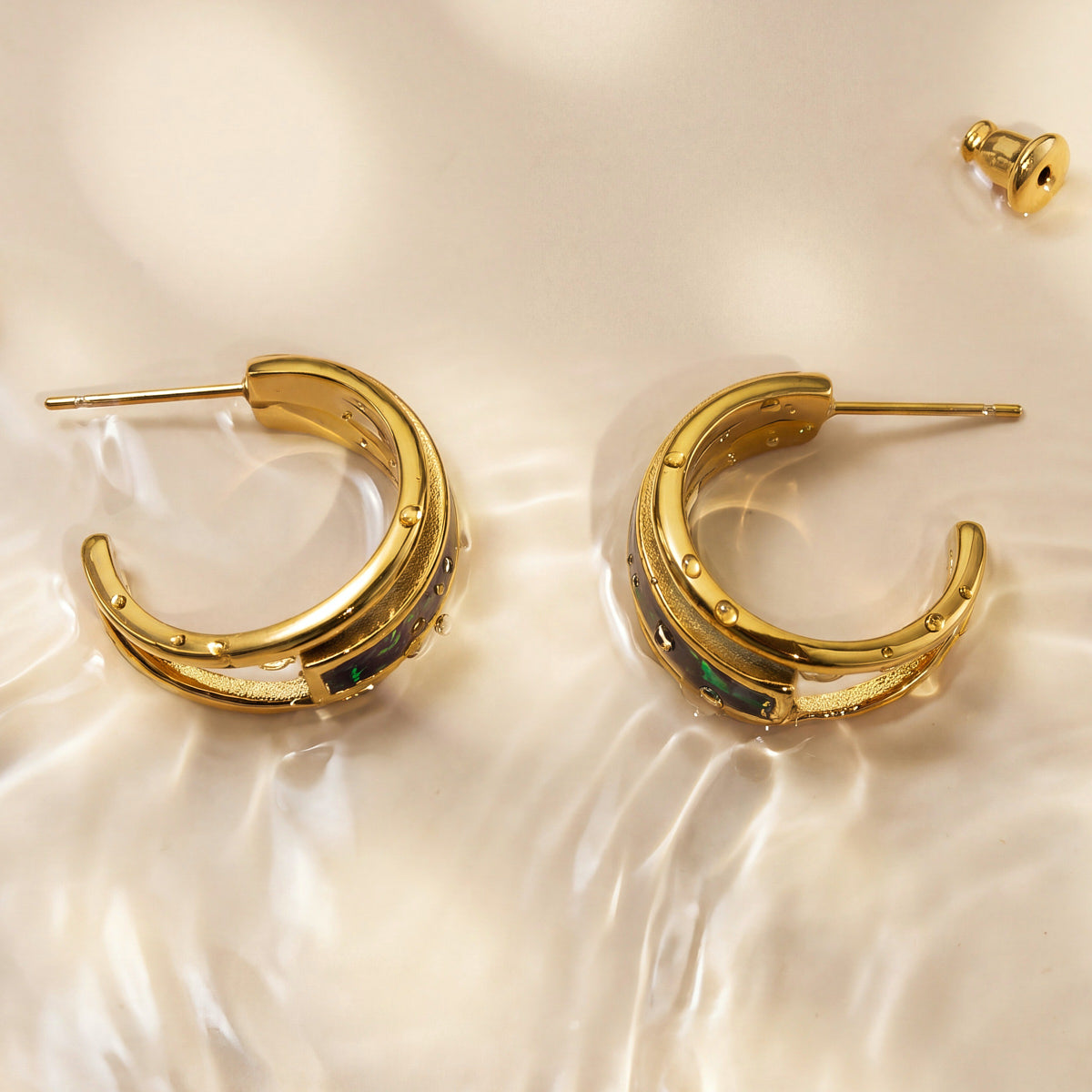 Homecoming Ohrringe (Abalone/Gold) 4