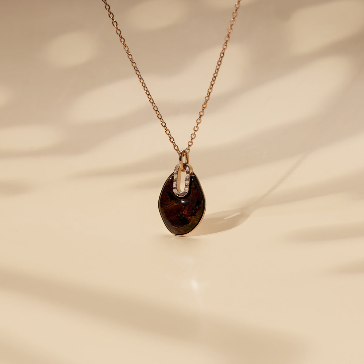 Collana Truecolors (Caffè/oro rosa)
