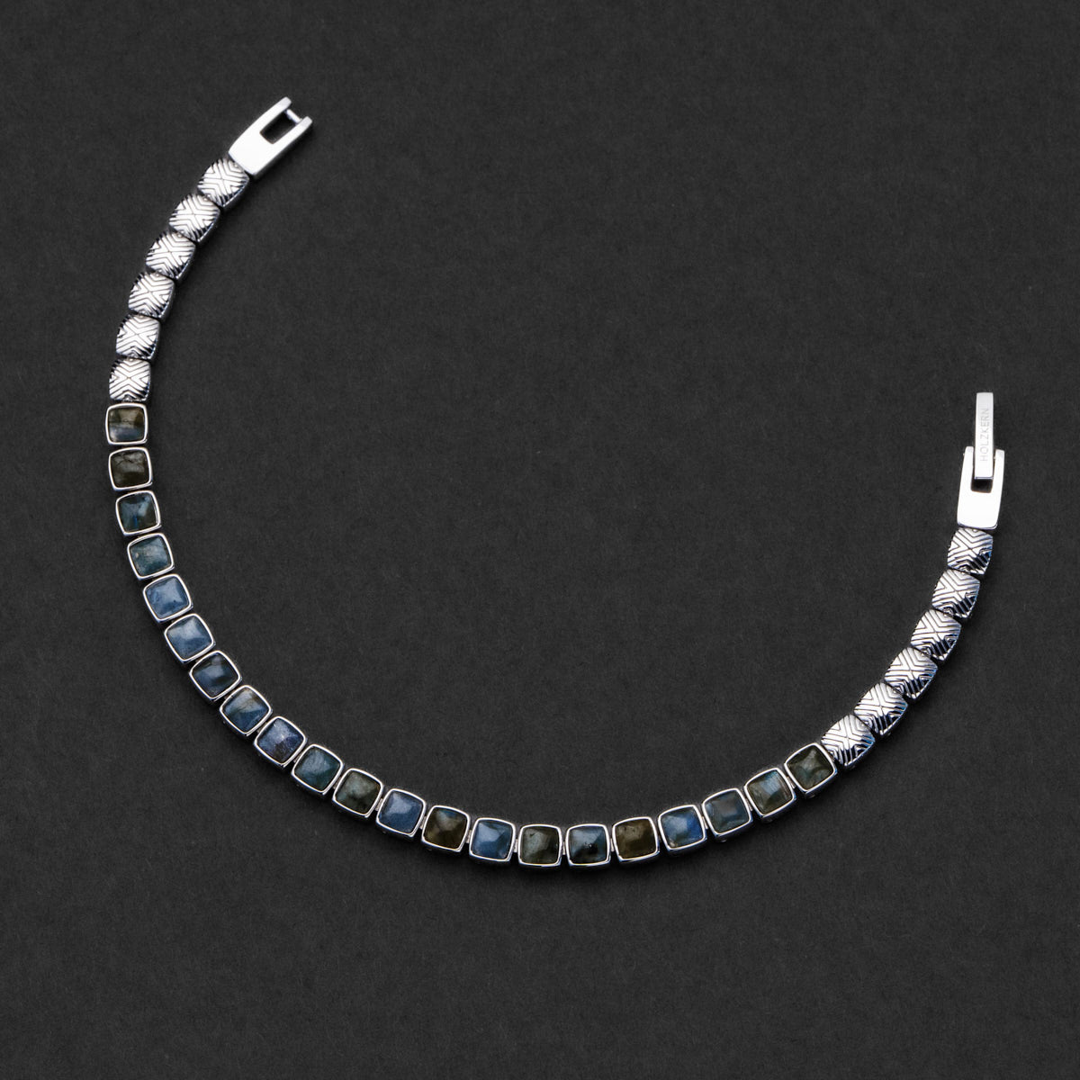 Bracciale “Peppered” (Labradorite/Argentato)