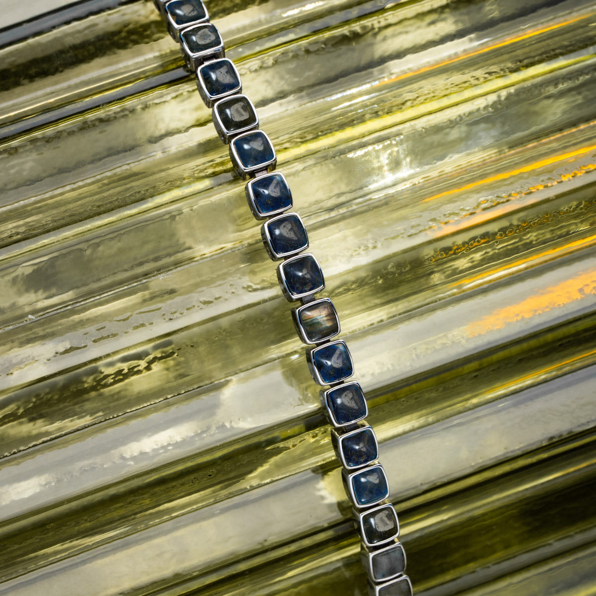 Bracciale “Peppered” (Labradorite/Argentato)