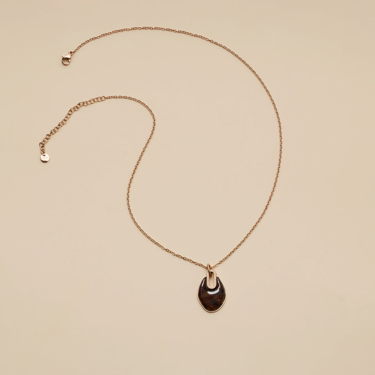 Collana Truecolors (Caffè/oro rosa)