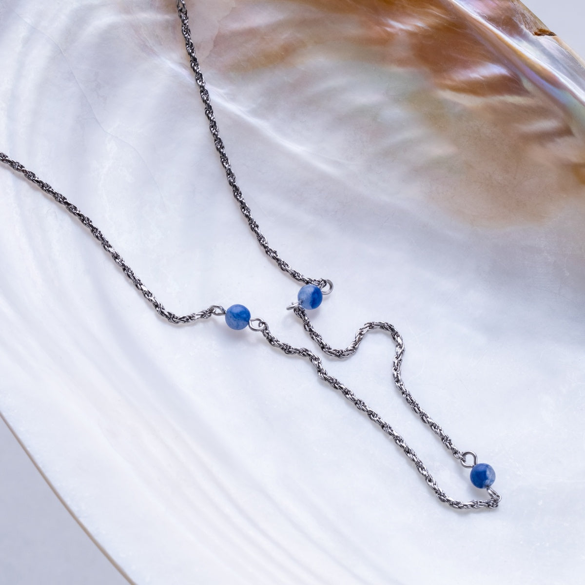 Dewdrops Necklace (Aventurine/Silver)