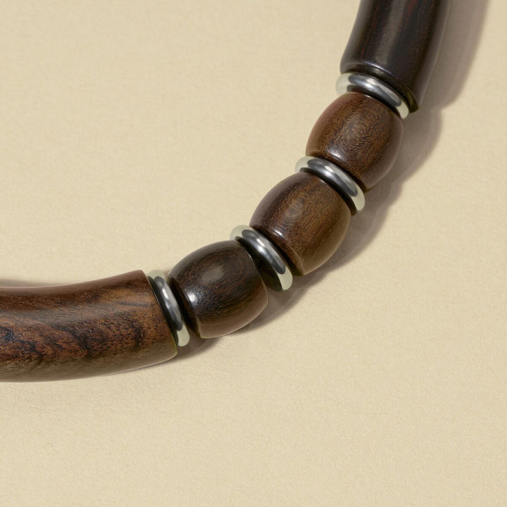 Savannah Armband (Walnuss/Silber)