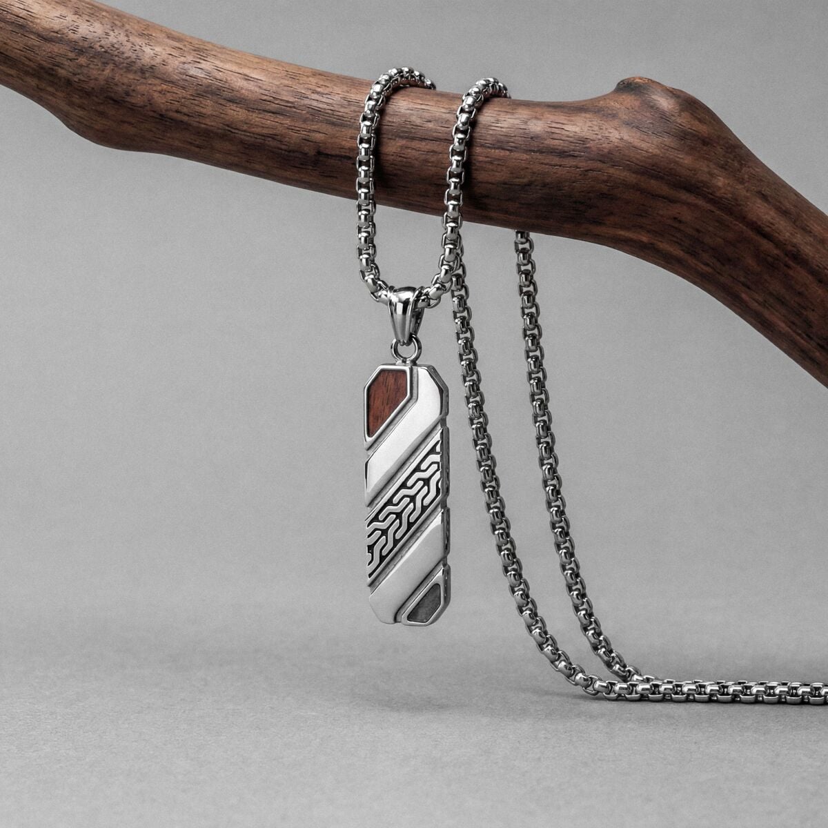 Outlands Necklace (Koa/Meteorite)