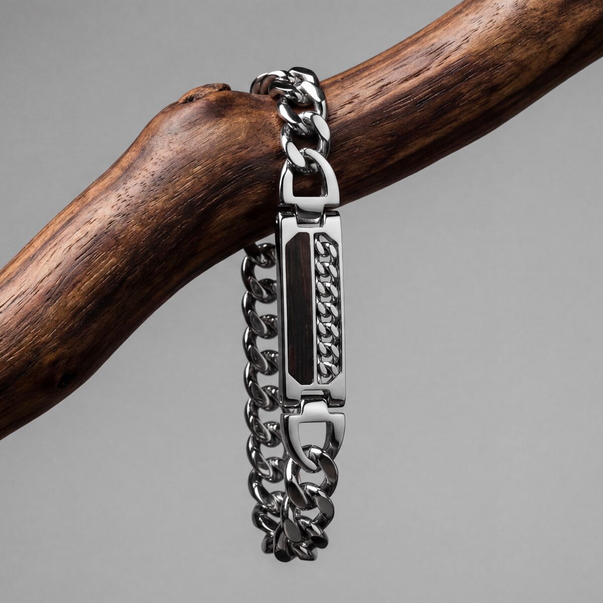 Bracelet Outlands (noyer/argent)