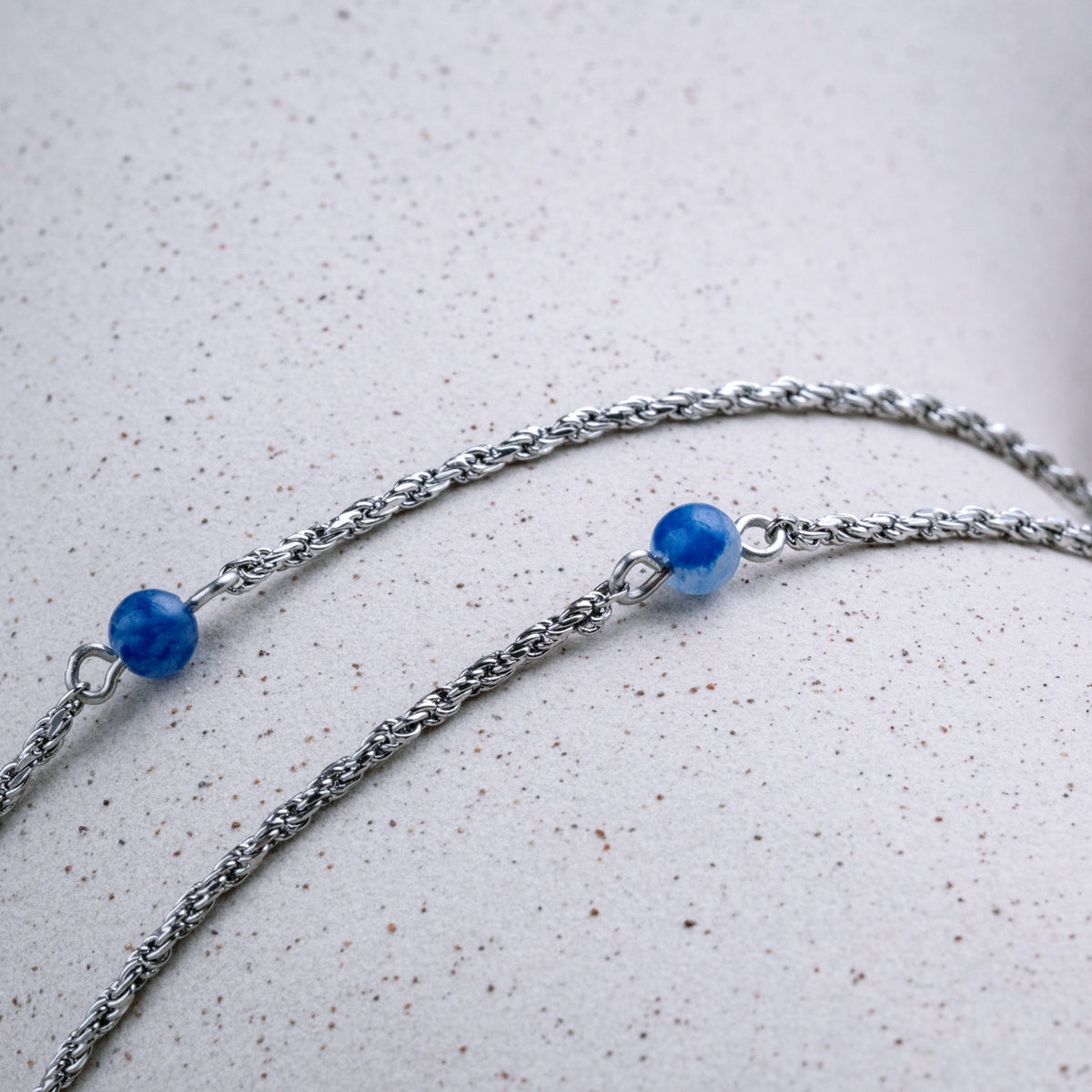 Dewdrops Necklace (Aventurine/Silver)