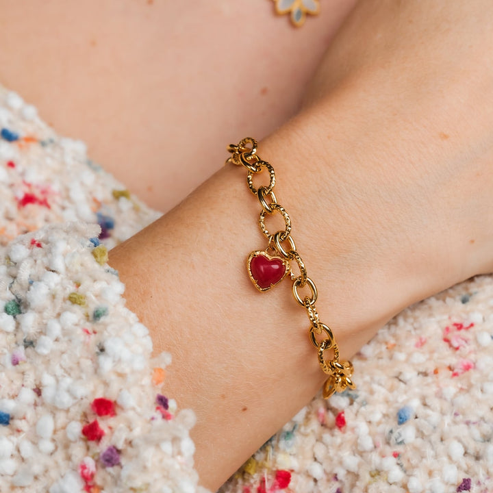 Amorance Strap (Chalcedony/Gold)