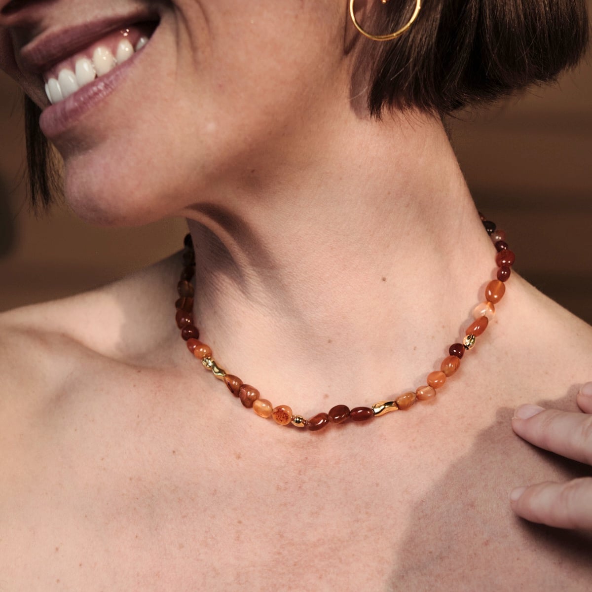 Collier Fireworks (Agate/Or)