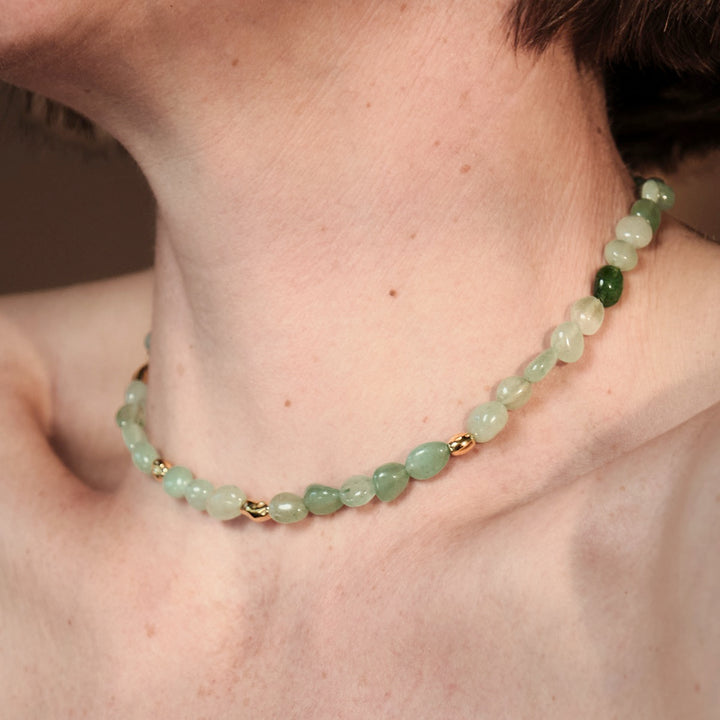 Fireworks Necklace (Aventurine/Gold)