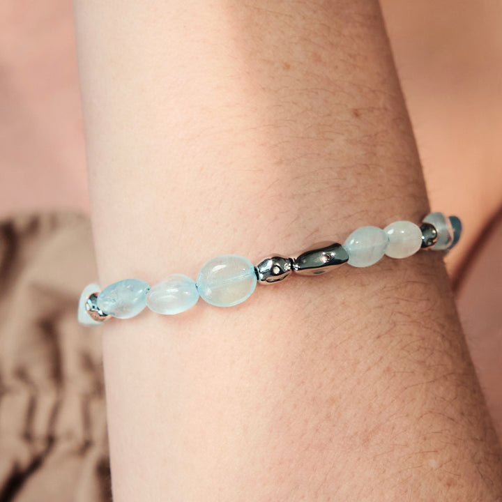 Fireworks Strap (Aquamarine/Silver)