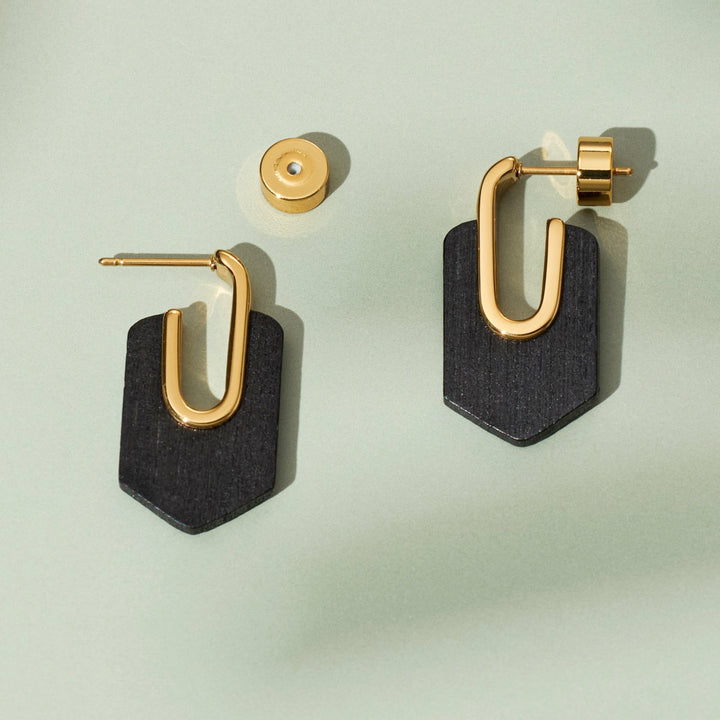 Sequoia Earrings (Walnut/Gold) Ii
