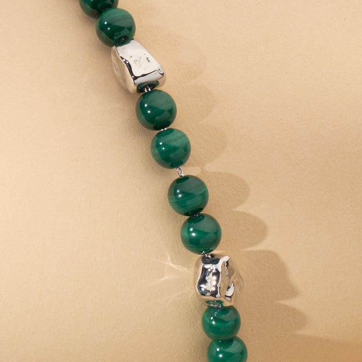 Fireworks Strap (Malachite/Silver)