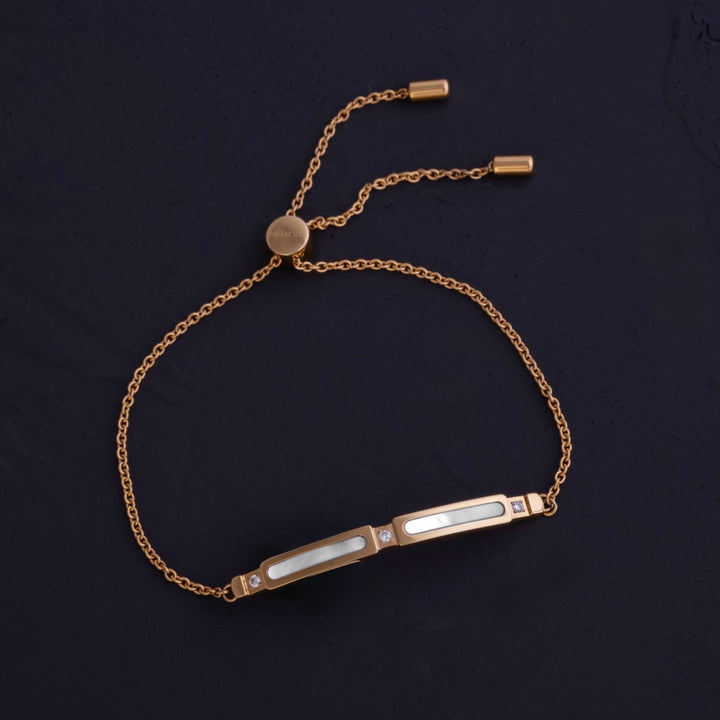 Campania Armband (Perlmutt/Gold)