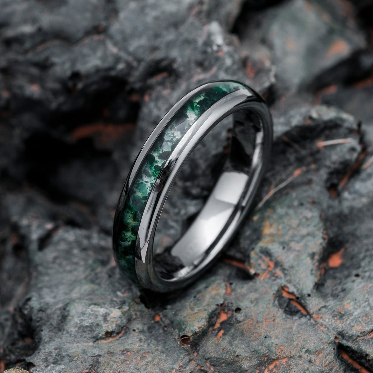 Sumo Ring (Agate/Tungsten)