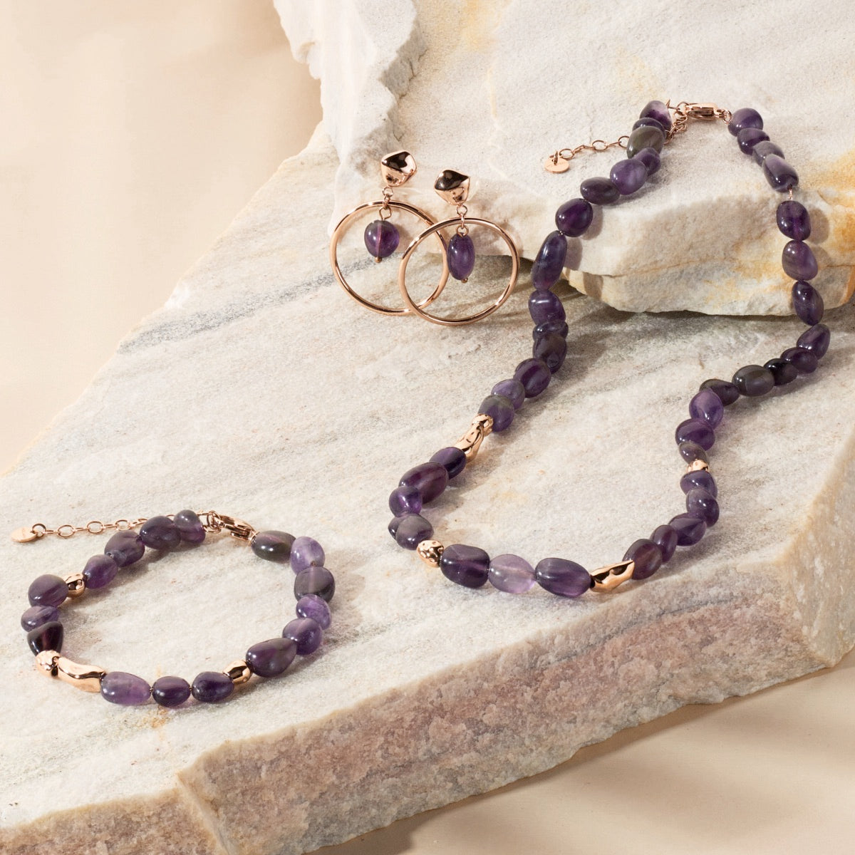 Fireworks Strap (Amethyst/Rose Gold) Ii